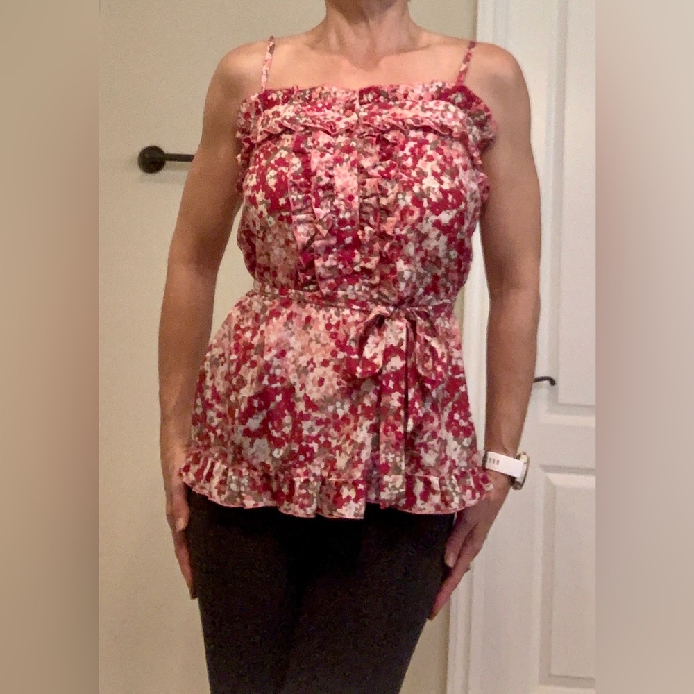 Jacob Crepe Top Sz M